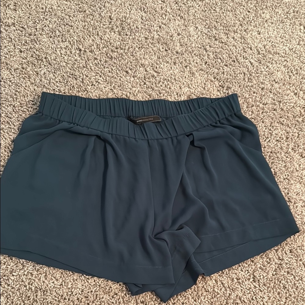 BCBGMaxAzria Deep Green Pocketed Shorts